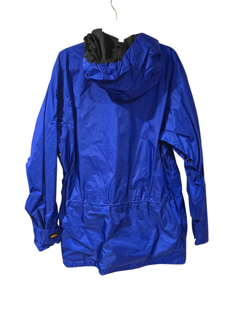 REI Women's Blue Hooded Waterproof Gore-Tex Rain Jacket Windbreaker Coat Sz L - Picture 6 of 7